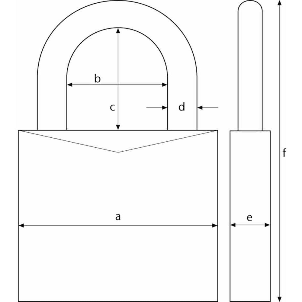 ABUS Vorhangschloss Messingschloss Schloss 85 40 Lock Tag 2 Schlüssel 16 STÜCK - 4003318806308