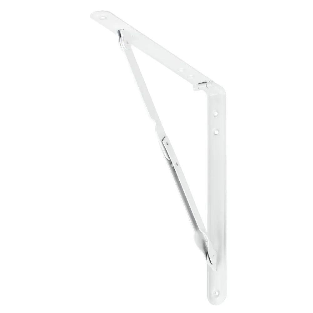 B-Ware Vormann Klappkonsole Stütze 400x400mm Stahl Diagonal Tragarm Weiß 4 Stück - 4003984270243