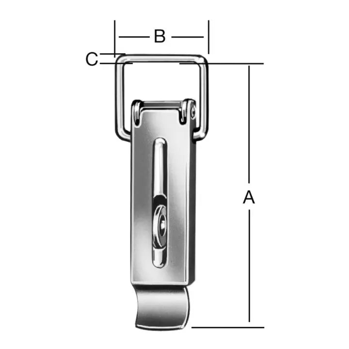 B-Ware Vormann Spannverschluss Riegel Verschluss Stahl Plombiermöglichkeit 35 Stück - 4003984160353