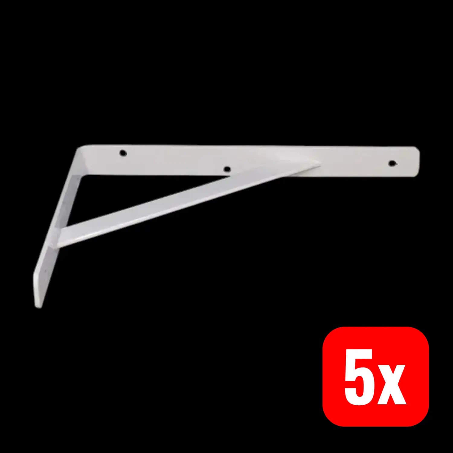 B-Ware Vormann Stegkonsole Regalwinkel Konsole Stahl Weiß Träger Ablage Auflage 5 Stück - 4003984270830