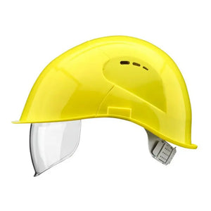 B-Ware Voss Schutzhelm Helm Visor Light Schwefelgelb Kopfschutz Polyethylen En 397 10 St.