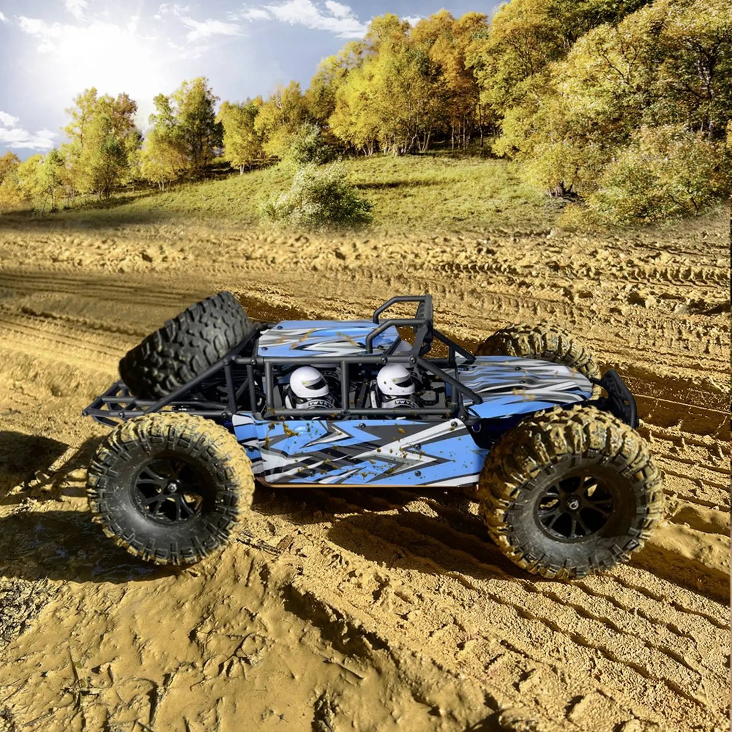 B-Ware Vrx Agama Blau Schwarz Brushless 1:10 Rc Modellauto Elektro Buggy Allradantrieb  - 4064161471822