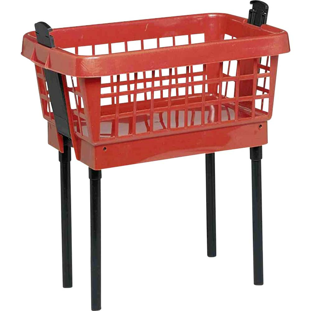 B-Ware Lockweiler Wäschekorb Korb Wäschetransportkorb Wäschewanne 45 L Mit Füßen Rot - 4009292158006