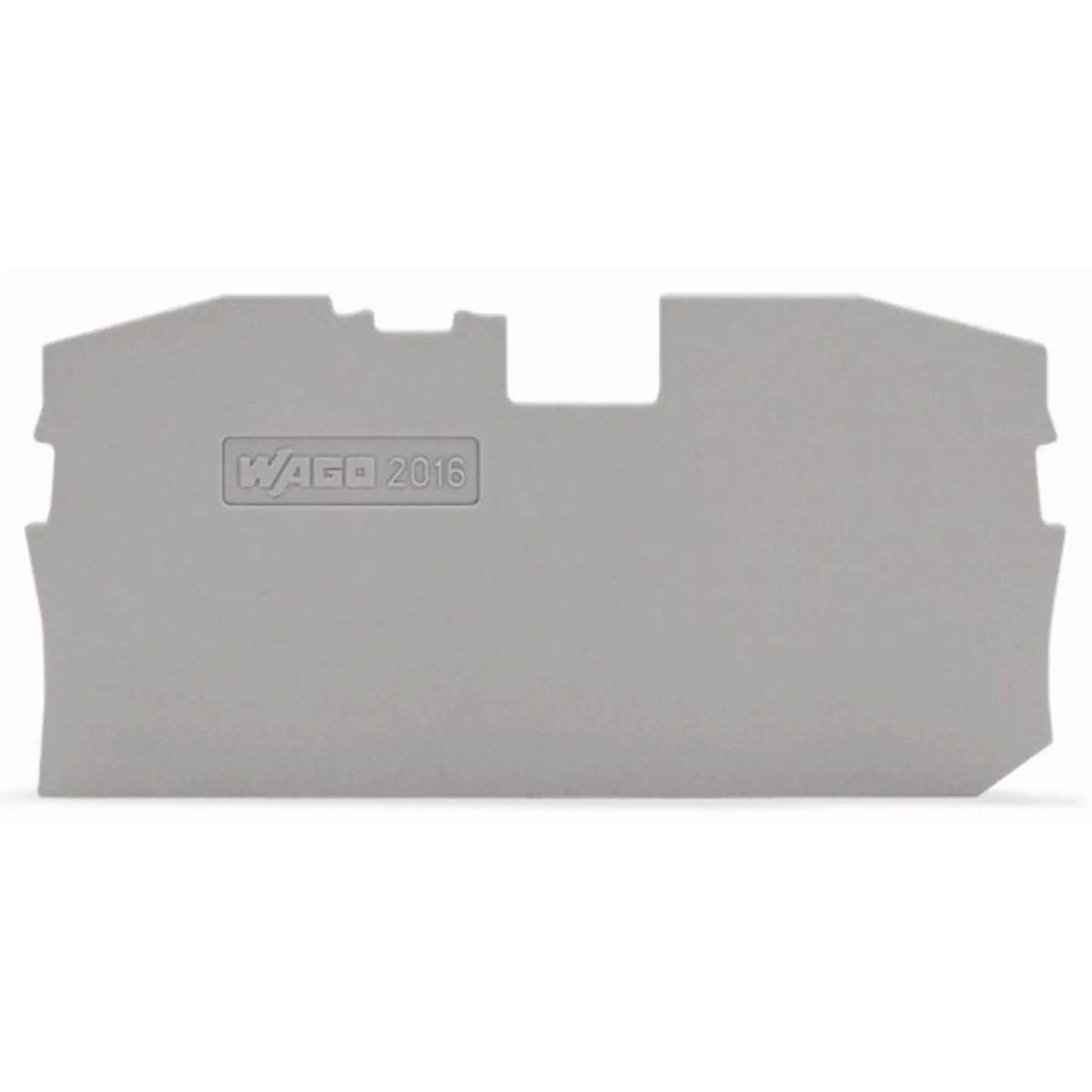 B-Ware Wago Abschlussplatte Trennplatte Abschlussplatte Grau Serie 2016 100 Stück - 4044918121835