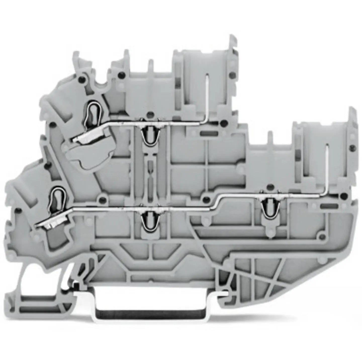 B-Ware Wago Basisklemme Durchgangsklemme Klemme Push In Cage Clamp Grau 50 Stück - 4055143257909