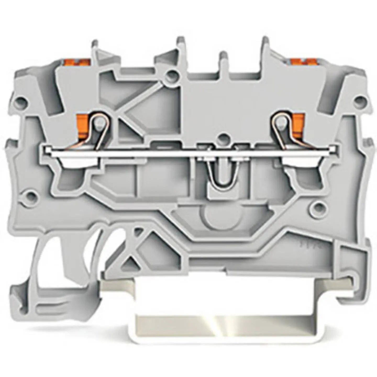 B-Ware Wago Durchgangsklemme Reihenklemme 3,5mm Push In Klemme 2200 1201 Grau 100 Stück - 4055143691543