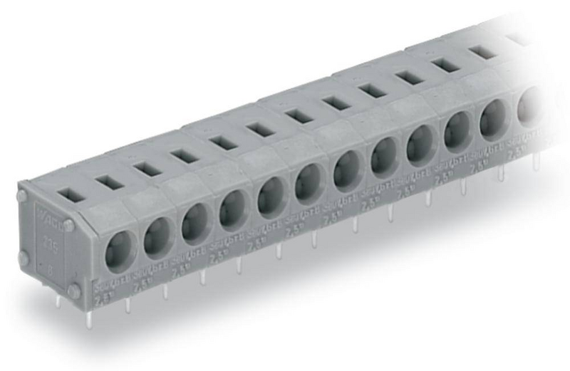 Wago 235 402 Federkraftklemmblock 1.50 Mm² Polzahl 2 Grau Printklemmen Klemme B-Ware - 4044918653923