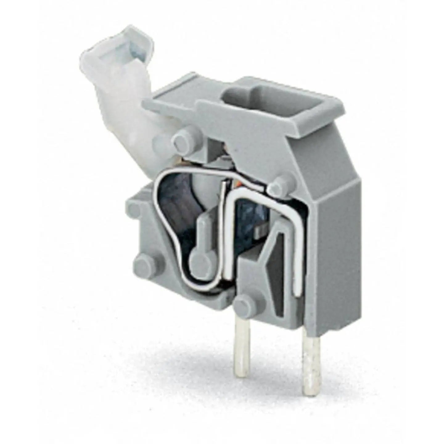 B-Ware Wago Federkraftklemmblock Klemmenblock Leiterplatte 255 401 Grau 1 Pol 500 Stück - 4044918658492