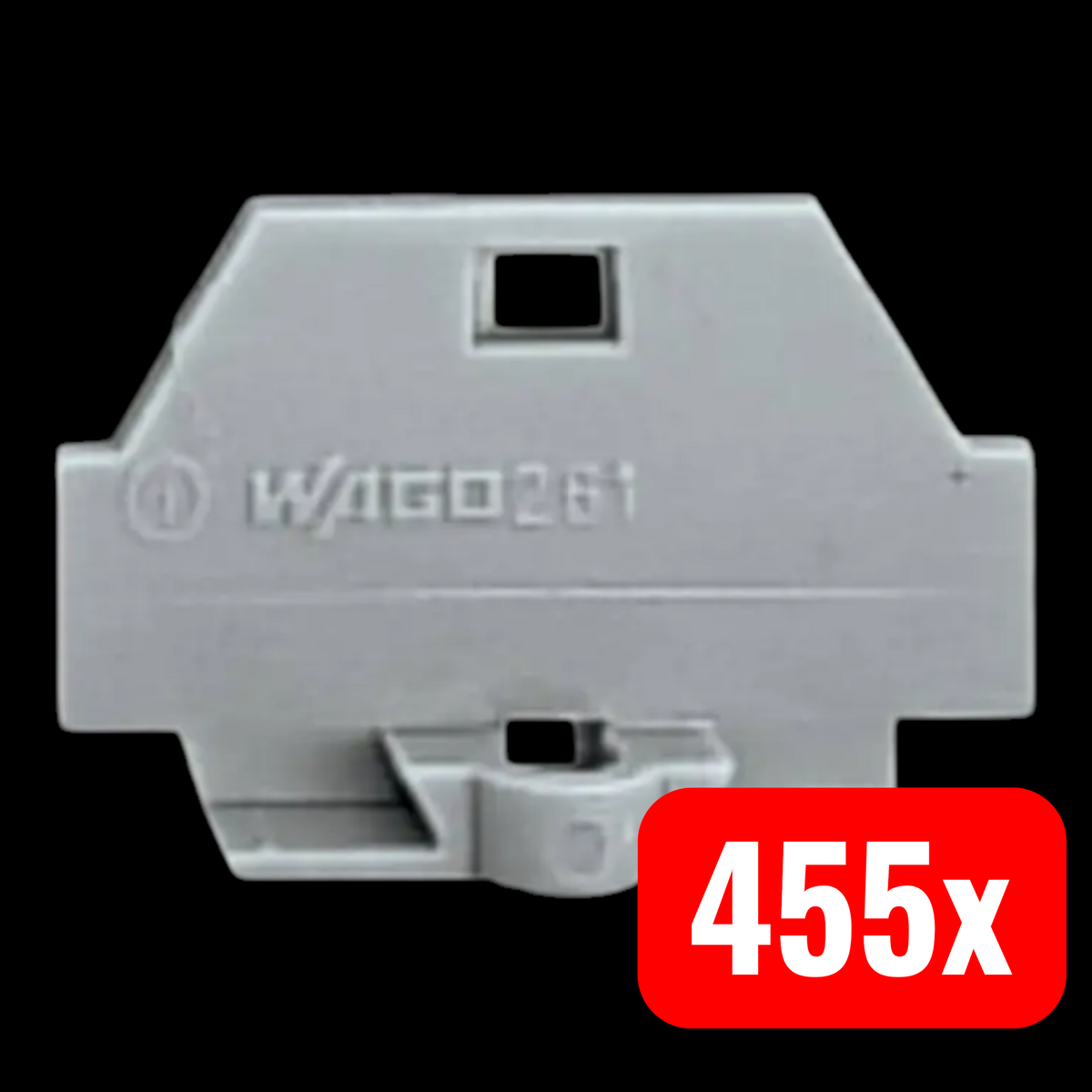 WAGO Abschlussplatte Platte 262-361 Grau LxBxH 33.4 x 3 x 23 mm 455 STÜCK - 4017332288736