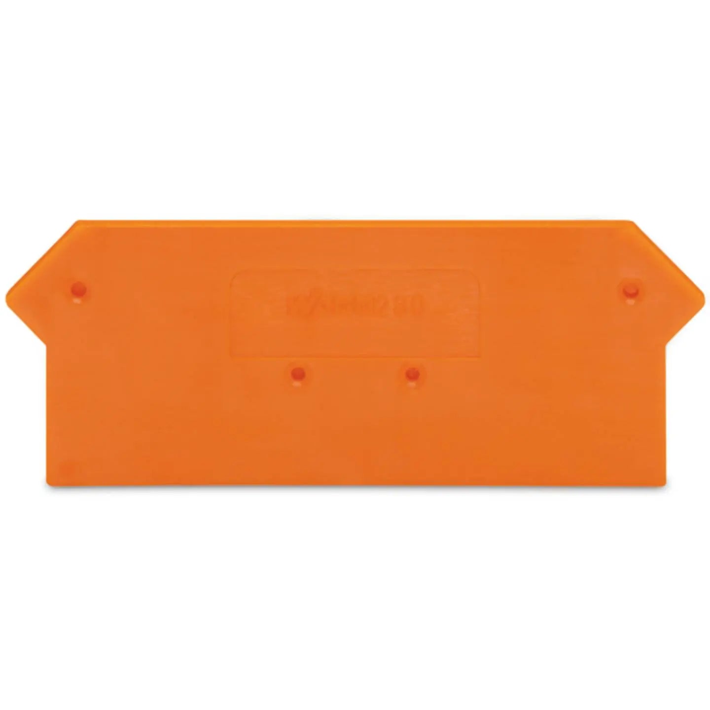 B-Ware Wago Abschlussplatte Trennplatte Abschlussplatte Zwischenplatte Orange 100 Stück - 4017332291125
