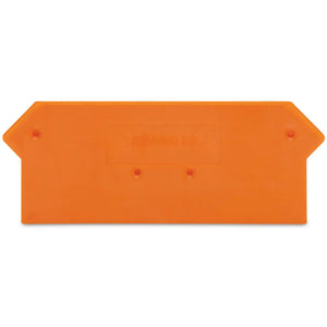 B-Ware Wago Abschlussplatte Trennplatte Abschlussplatte Zwischenplatte Orange 100 Stück