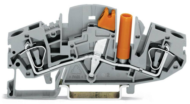 Wago Trennklemme Verbindungsklemme 282 811 Zugfeder Belegung L Grau 8 Mm 20 St B-Ware - 4044918960809