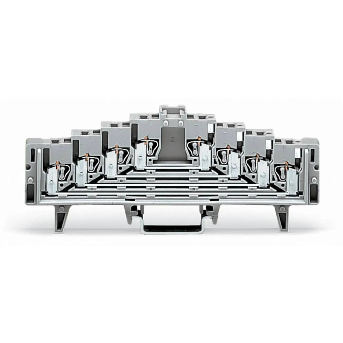 B-Ware Wago Rangierklemme Klemmleiste Klemme 7.62 Mm Zugfeder Belegung L Grau 50 Stück - 4045454188603