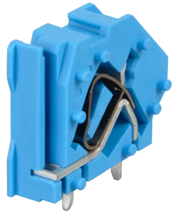 B-Ware Wago Leiterplattenklemme Federklemme Klemmenblock Blau  6mm² 94 Stück Siehe Text - 4044918302647