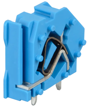 B-Ware Wago Leiterplattenklemme Federklemme Klemmenblock Blau  6mm² 94 Stück Siehe Text