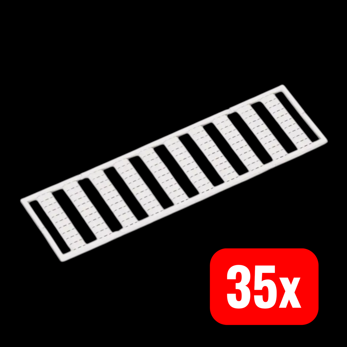 WAGO Bezeichnungskarten Beschriftungsschilder weiß Serie 793 Zubehör 35 STÜCK - 4017332396844