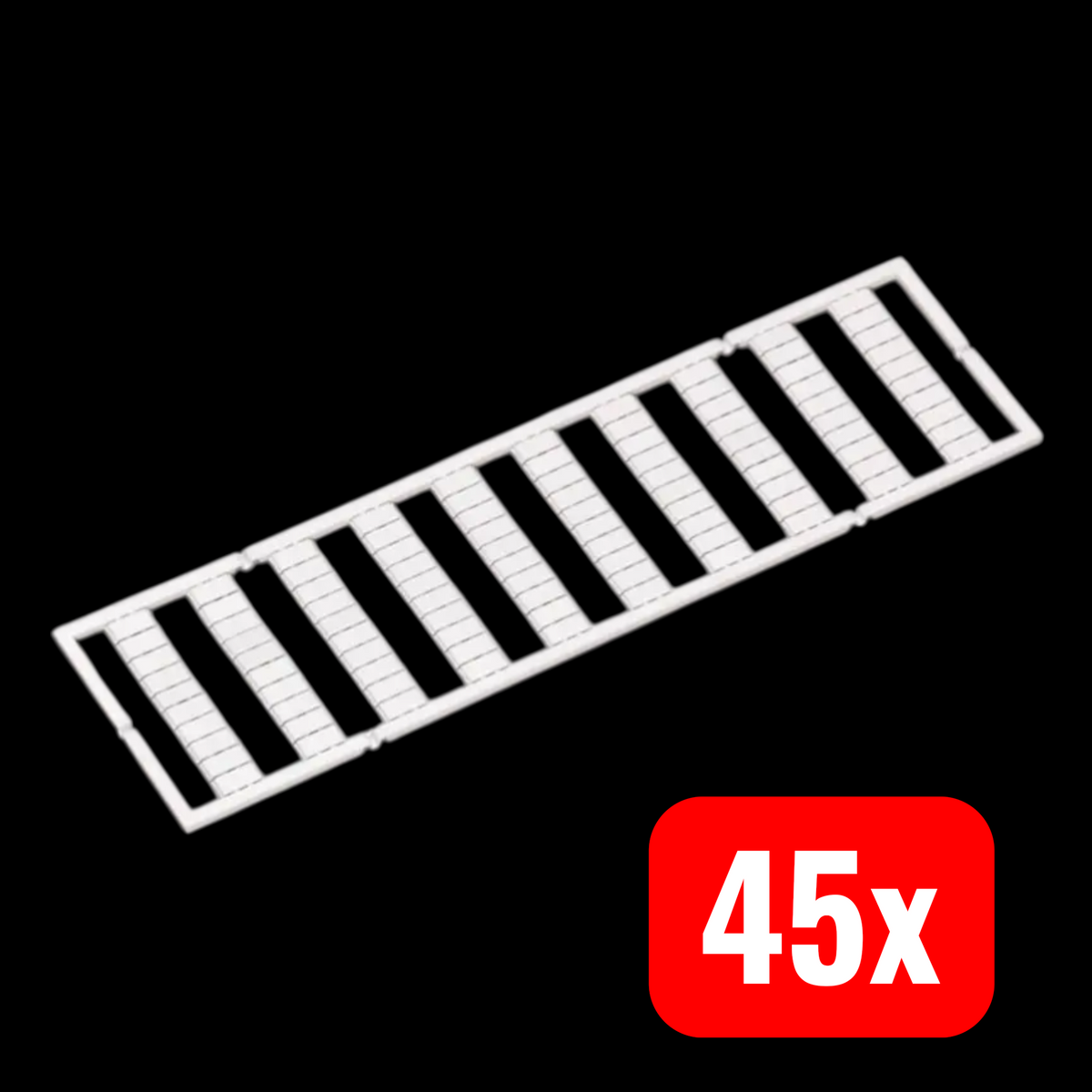 WAGO Bezeichnungskarten Beschriftungskarten Weiß Serie 793 senkrecht 45 STÜCK - 4017332634588