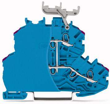 Wago Doppelstockklemme Durchgangsklemme Klemme Zugfeder 4.20 Mm Blau 50 Stück    B-Ware - 4050821037729