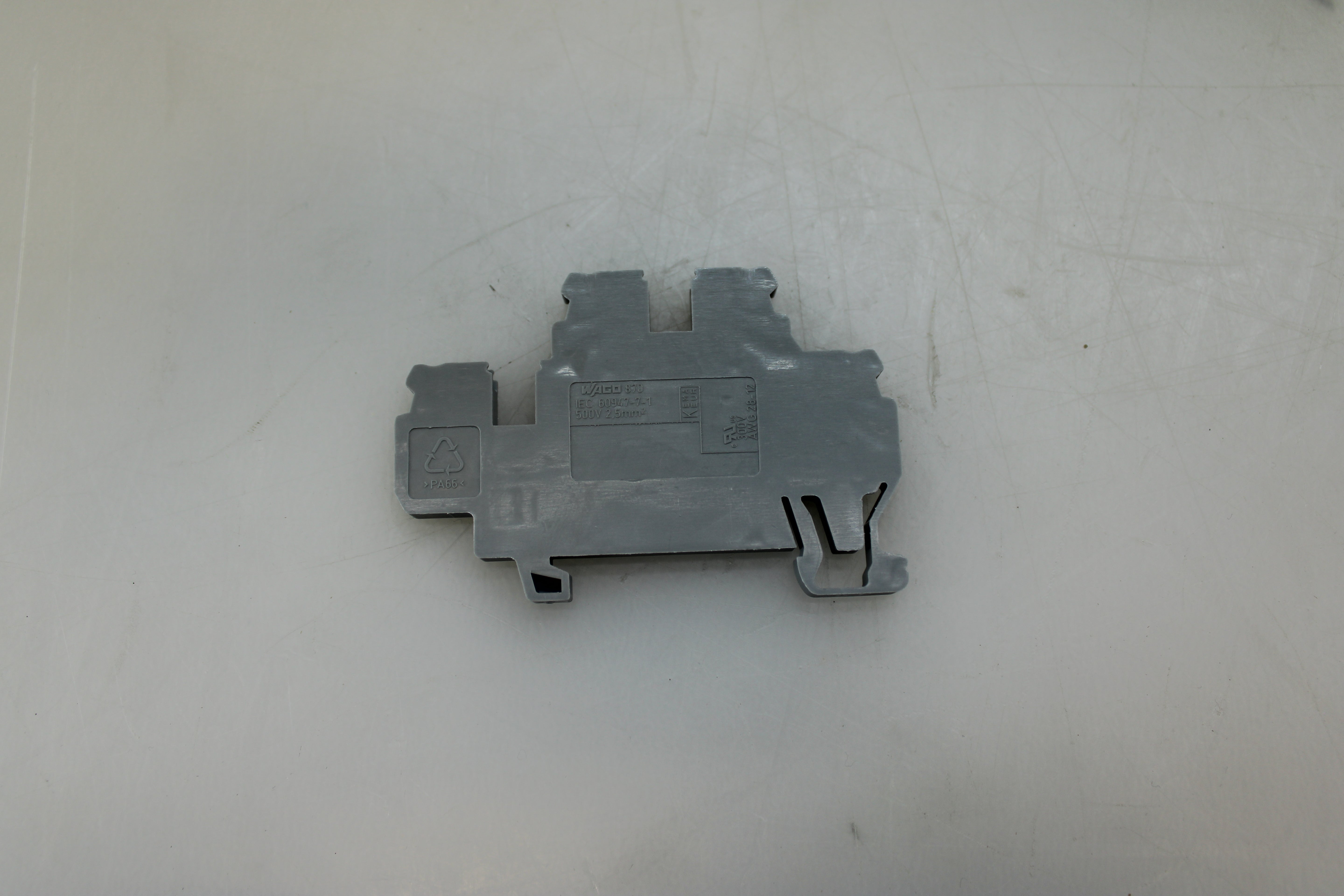 Wago Kontakttechnik Doppelstockklemme 0,08-2,4mmq grau L/L 870-501 - 4044918630863