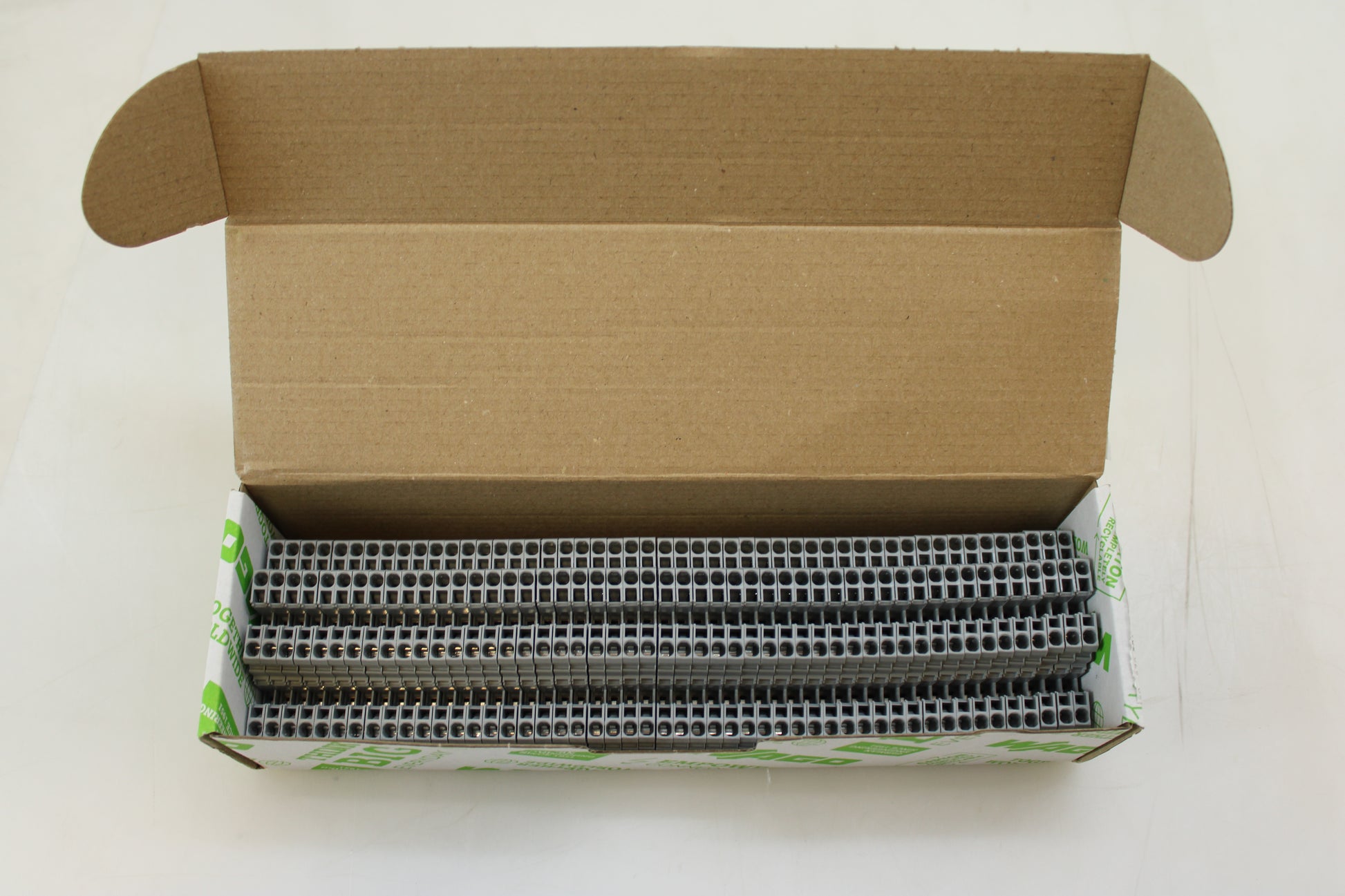 Wago Kontakttechnik Doppelstockklemme 0,08-2,4mmq grau L/L 870-501 - 4044918630863