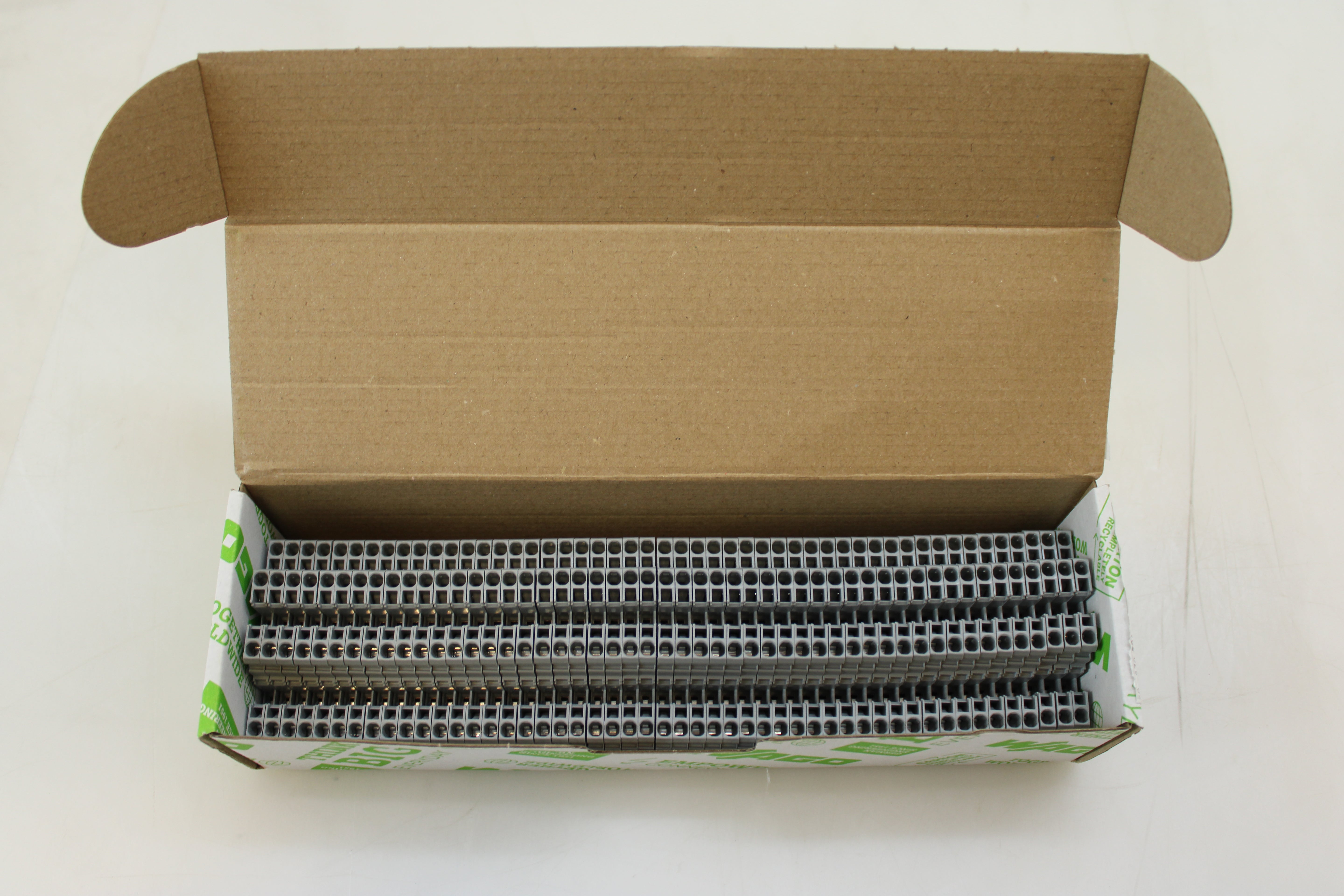 Wago Kontakttechnik Doppelstockklemme 0,08-2,4mmq grau L/L 870-501 - 4044918630863
