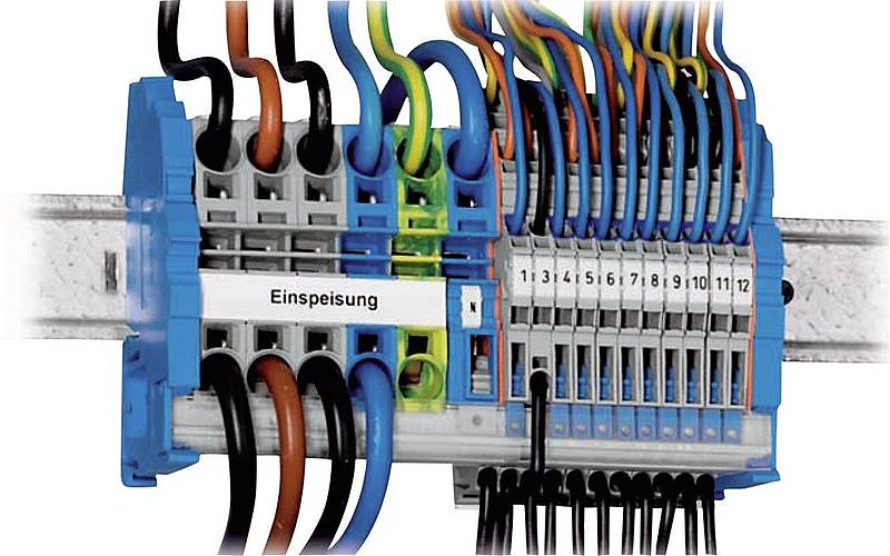 B-Ware Wago Tobjobs Kleinverteiler Set Basic 28 Tlg. Grau Blau Grün Gelb Inhalt: 1 Set - 2050000597350