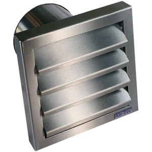 B-Ware Wallair N31846 Ablufthaube Abluftgitter Gitter Außengitter Edelstahl ø 12.5 Cm