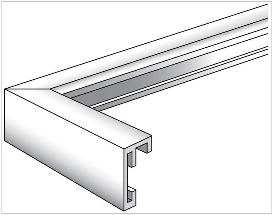 Walther+ Design Bilderrahmen Wechselrahmen Din A4 Aluminium Silberrahmen 3 Stück B-Ware - 4004122212149