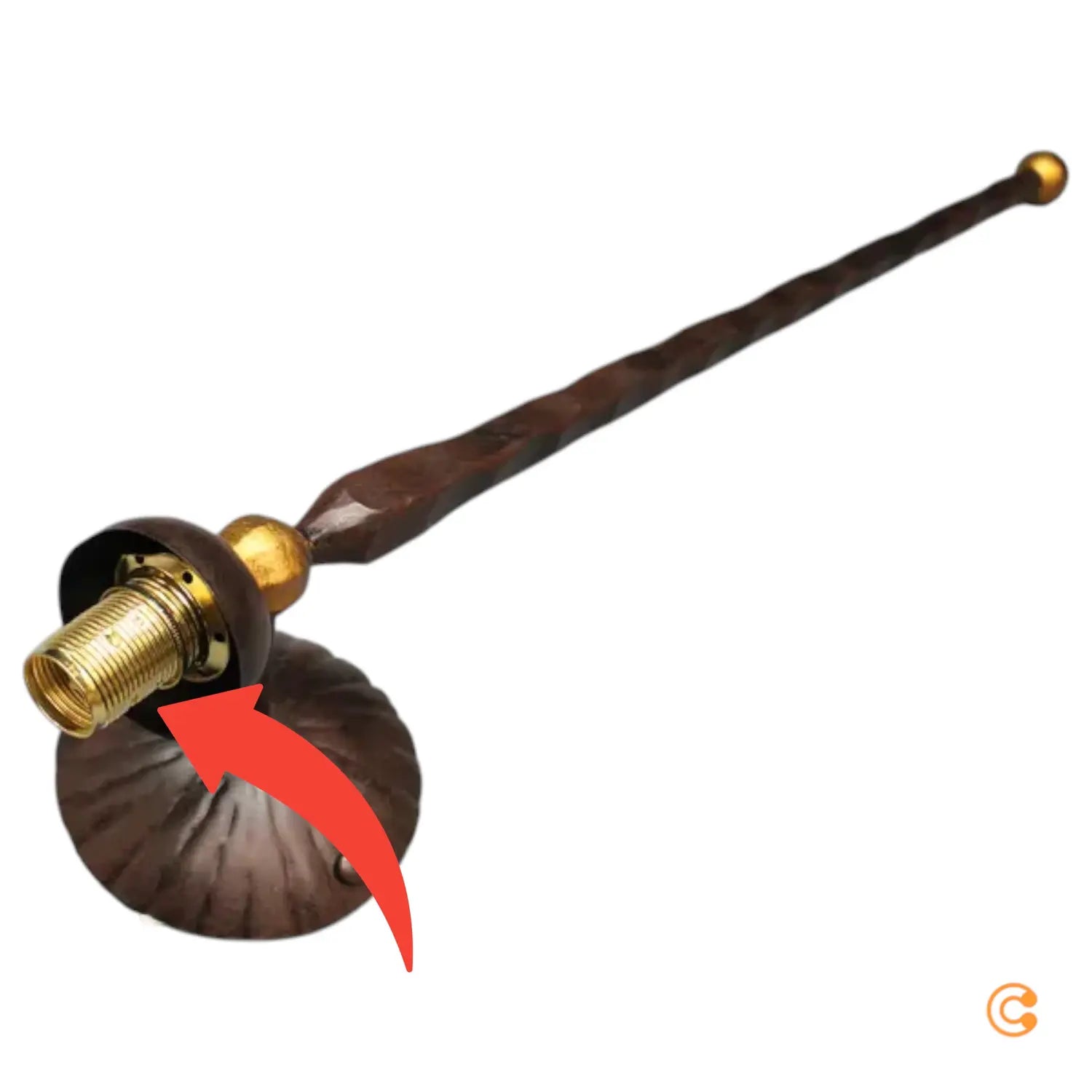 B-Ware Kögl Wandlampe Leuchte Antico Scavoglas Rund Höhe 73 Cm Siehe Text/Foto - 10004854