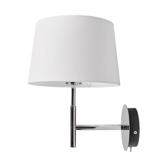 B-Ware Lucande Wandleuchte Lampe Leuchte Wandleuchte Ip20 Dorothea Mit Weißem Stoffschi - 4251096513127