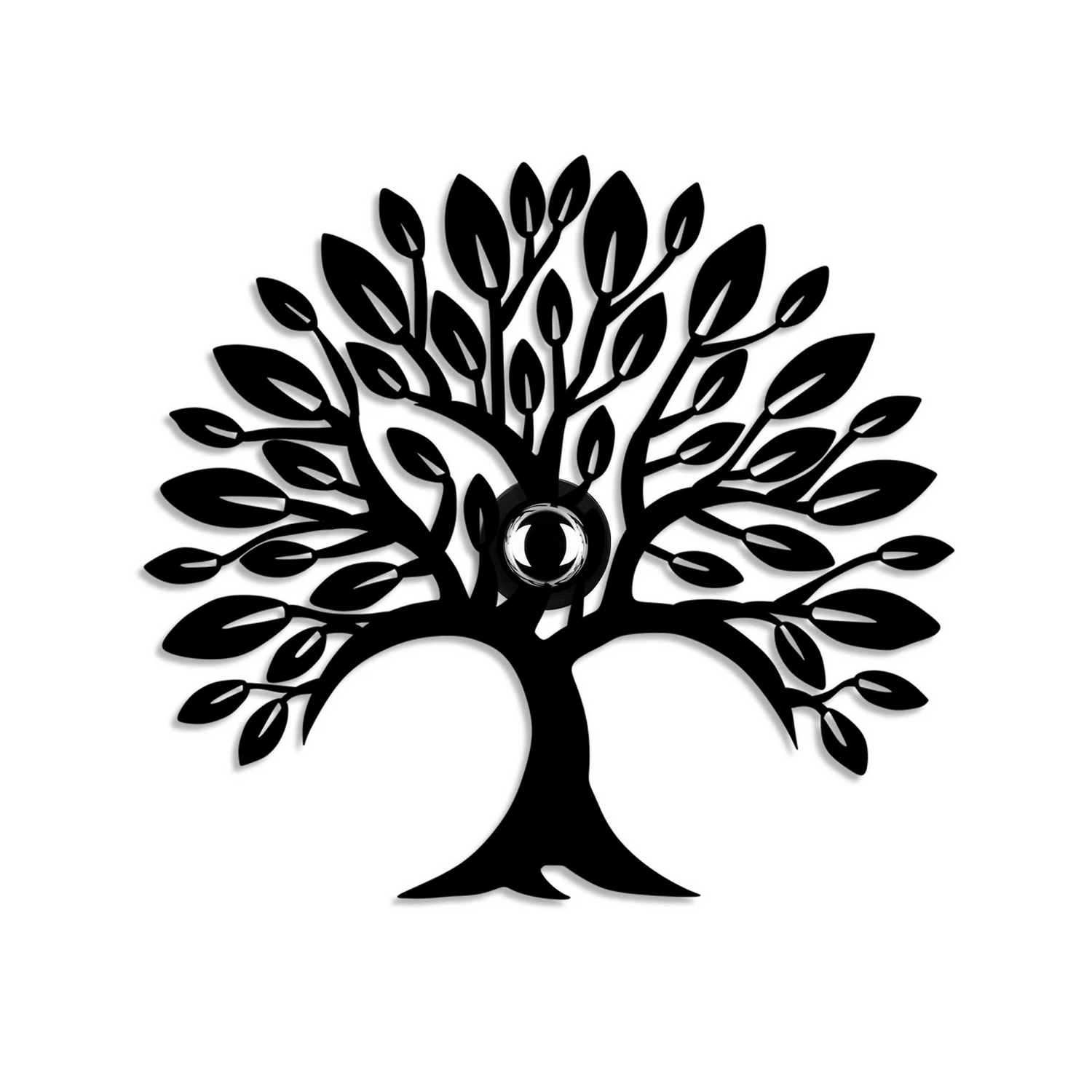 B-Ware Wandlampe Heart Tree V2 Schwarz Metall Stecker Schalter Wandleuchte Lampe S827