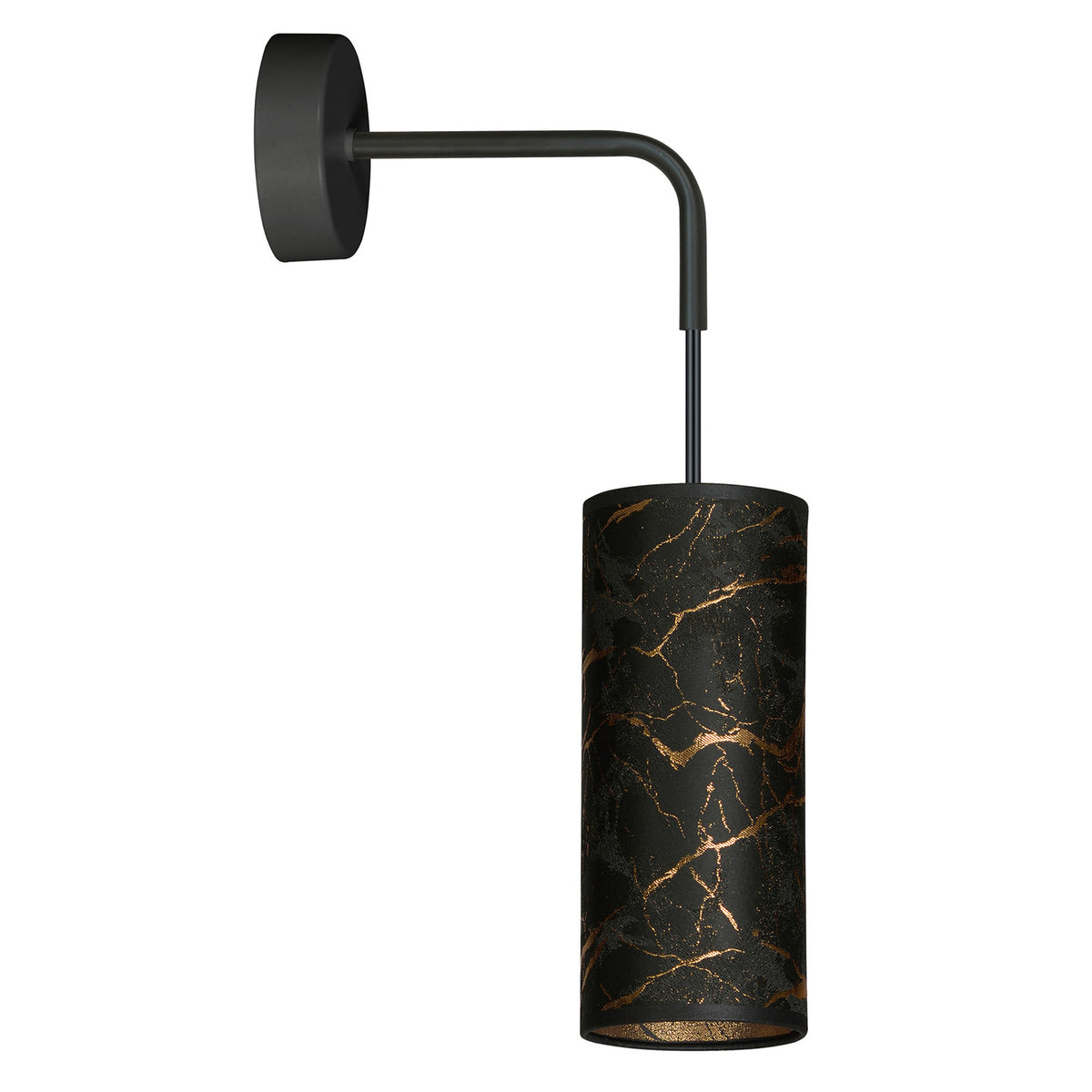 EMIBIG LIGHTING Joni Wandlampe Leuchte schwarz-marmoriert Textil Beleuchtung - 5901738920606