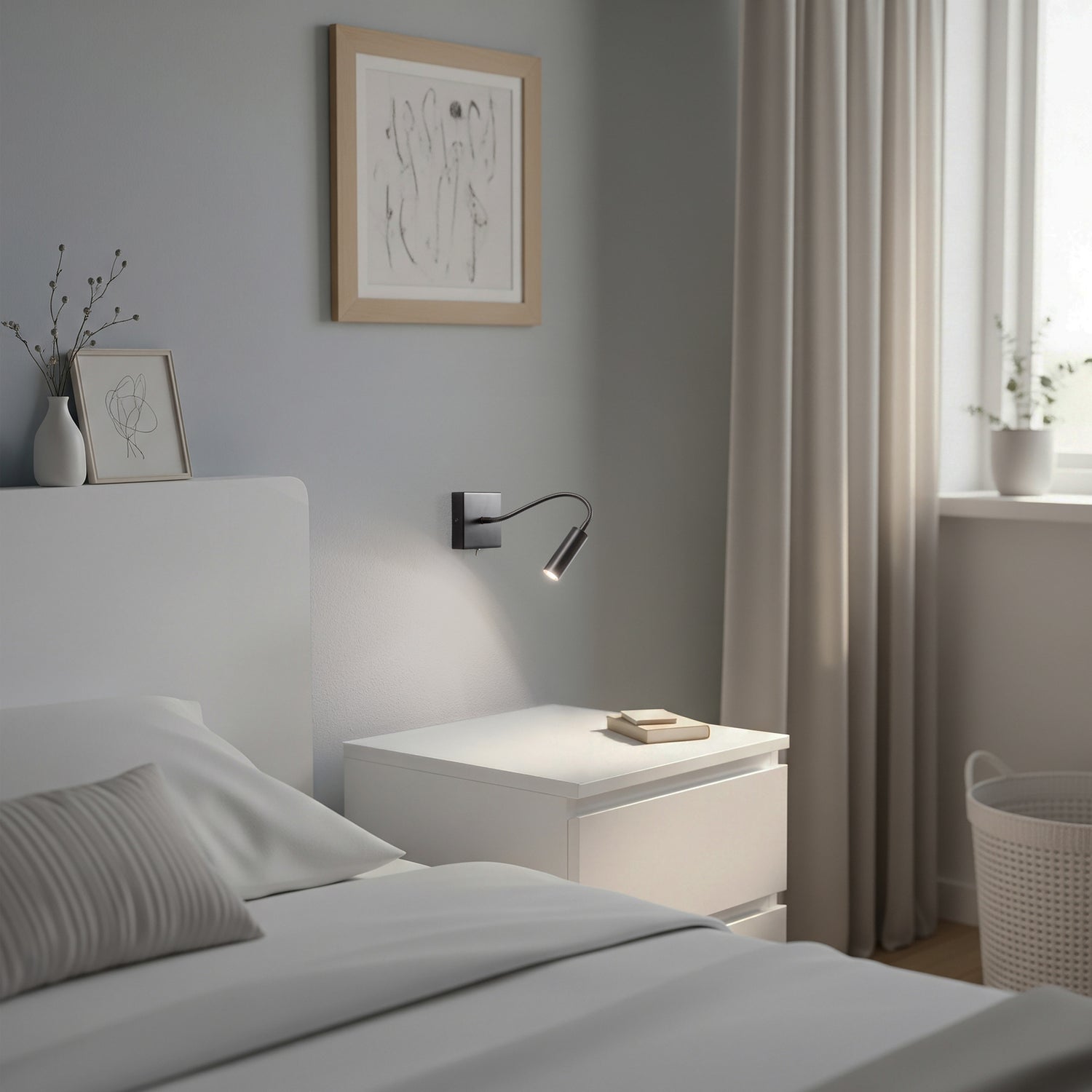 B-Ware Argon Ojos Wandlampe Leselampe G9 Anthrazit Verstellbar 33 Cm Stahl Mit Schalter - 5902553237702