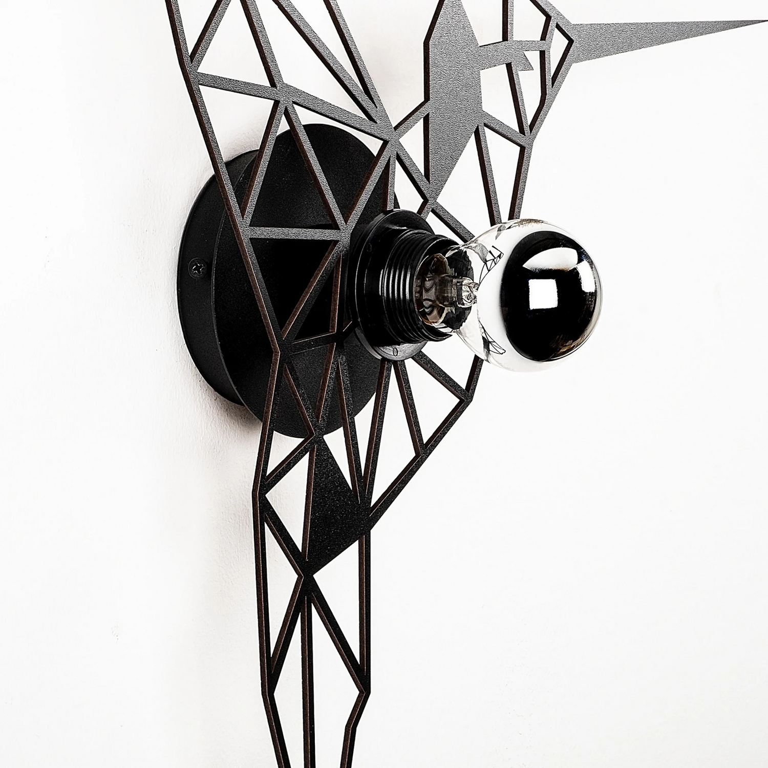 B-Ware Wandlampe W 053 Lasercut Schwarzes Vogeldesign Wandleuchte Lampe Leuchte Spot