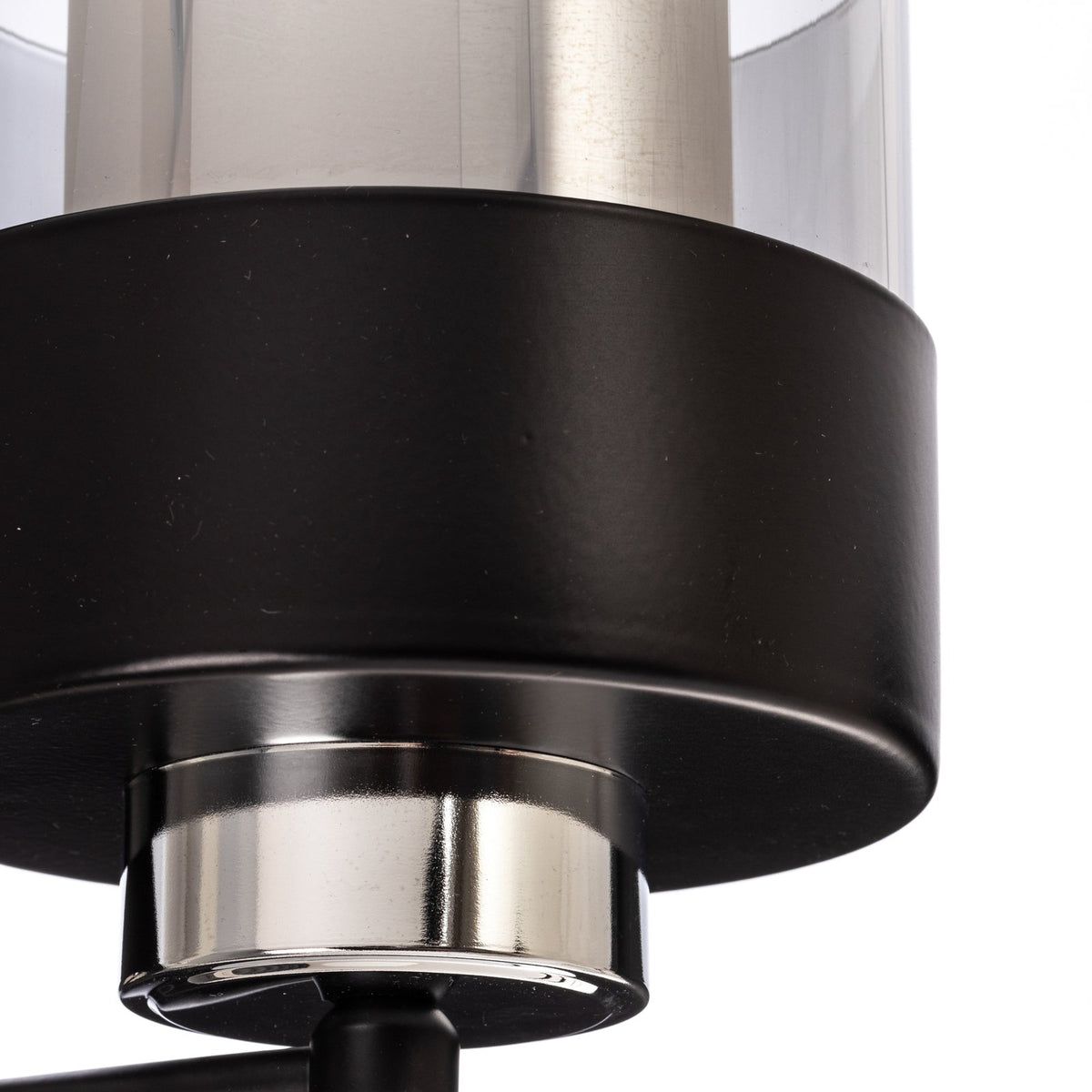 Avonni Wandleuchte AP-4288-1BSY Lampe Wandlampe Metall E27 Glas Schwarz - 8698957161800