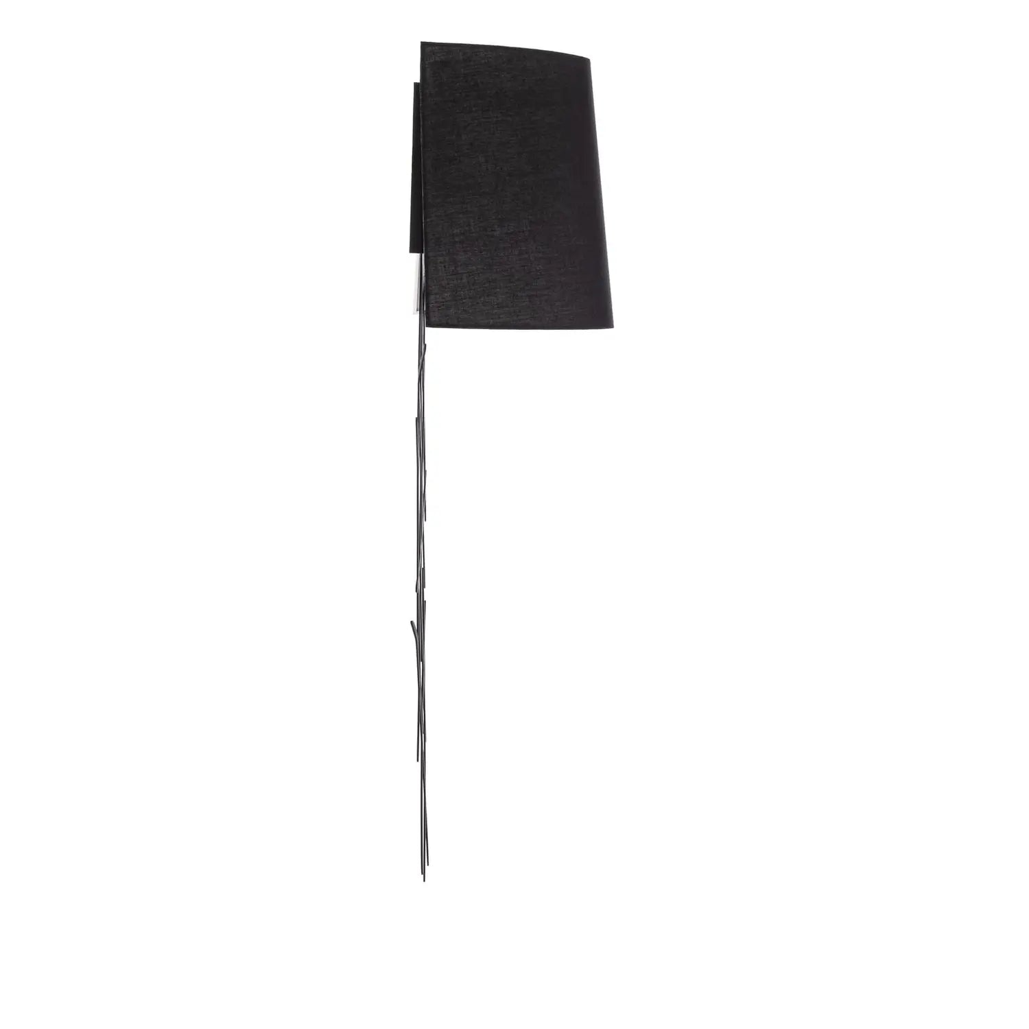 B-Ware Asaf Wandleuchte Wandlampe Stoffschirm Schwarz Leuchte Lampe Beleuchtung - 8681875580563