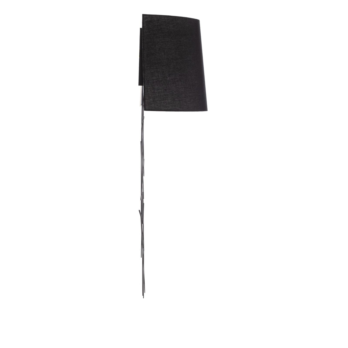 Asaf Wandleuchte Wandlampe Stoffschirm schwarz Leuchte Lampe Beleuchtung - 8681875580563