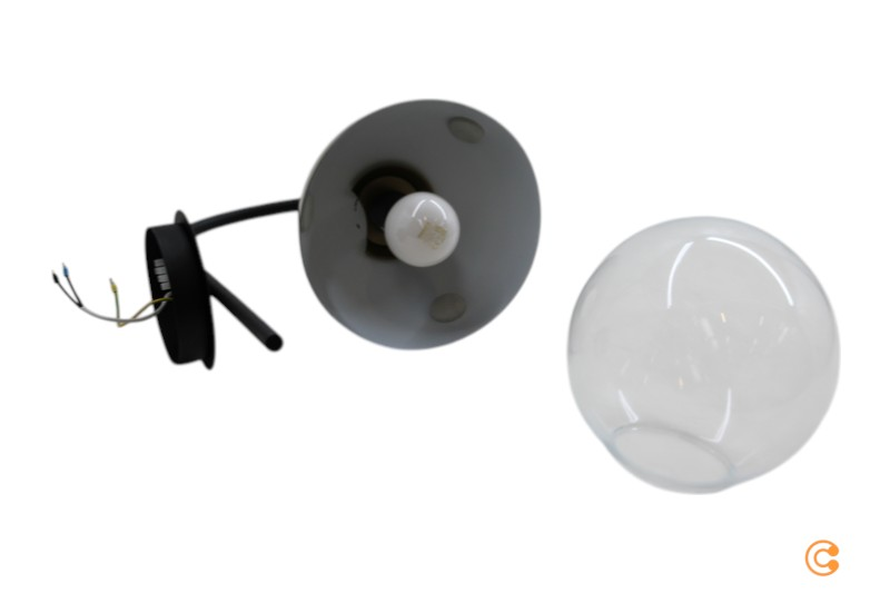 Wandleuchte Bastos 3055 Schwarz/Gold Antik/Klar Wandlampe Siehe Text/Foto C-Ware - 8681875884425