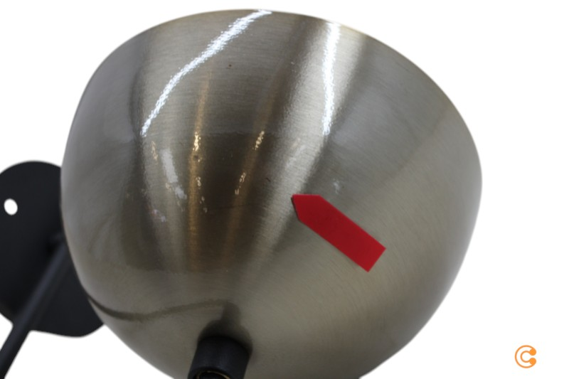 Wandleuchte Bastos 3055 Schwarz/Gold Antik/Klar Wandlampe Siehe Text/Foto C-Ware - 8681875884425