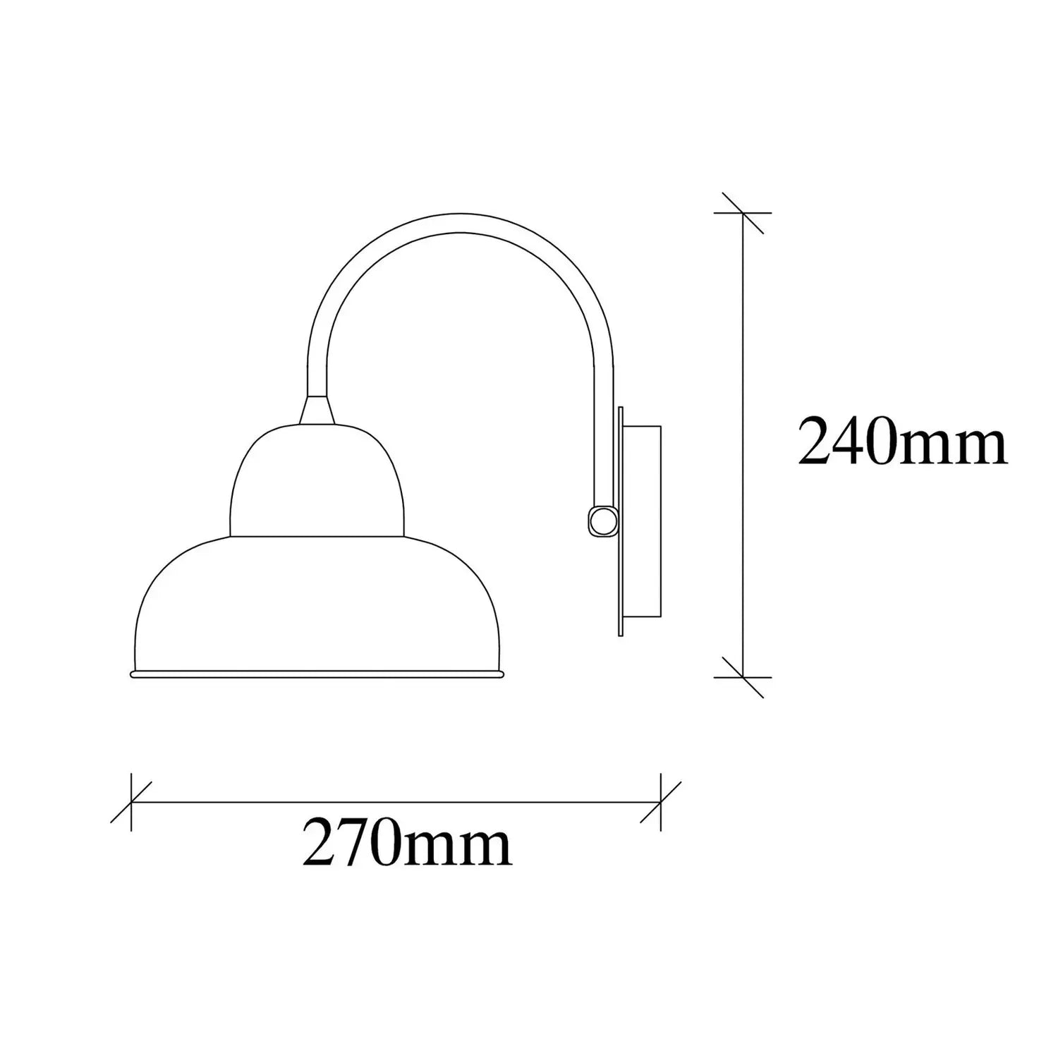 B-Ware Opviq Wandleuchte Berceste 180 A Wandleuchte Lampe Gold Wandmontage - 8681875546149
