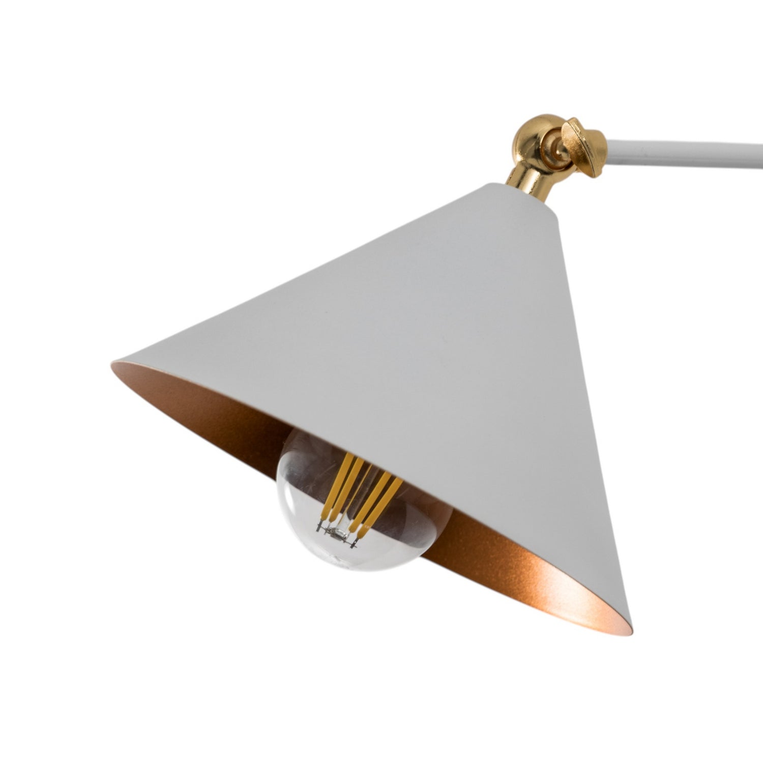 B-Ware Berceste Wandleuchte Lampe Wandlampe Weiß Gold 185 A Metall E27 Wohnzimmer - 8681875546262