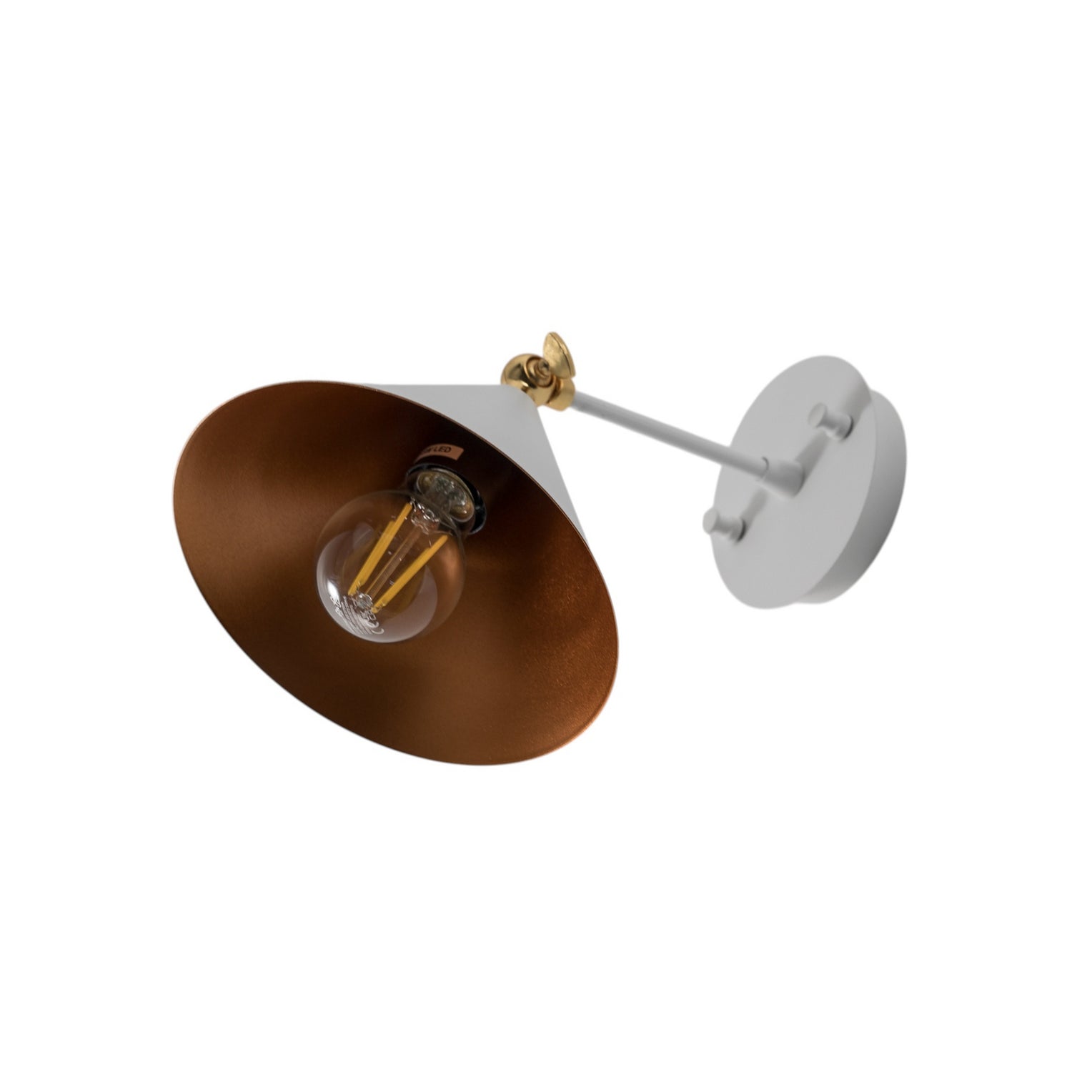 B-Ware Berceste Wandleuchte Lampe Wandlampe Weiß Gold 185 A Metall E27 Wohnzimmer - 8681875546262