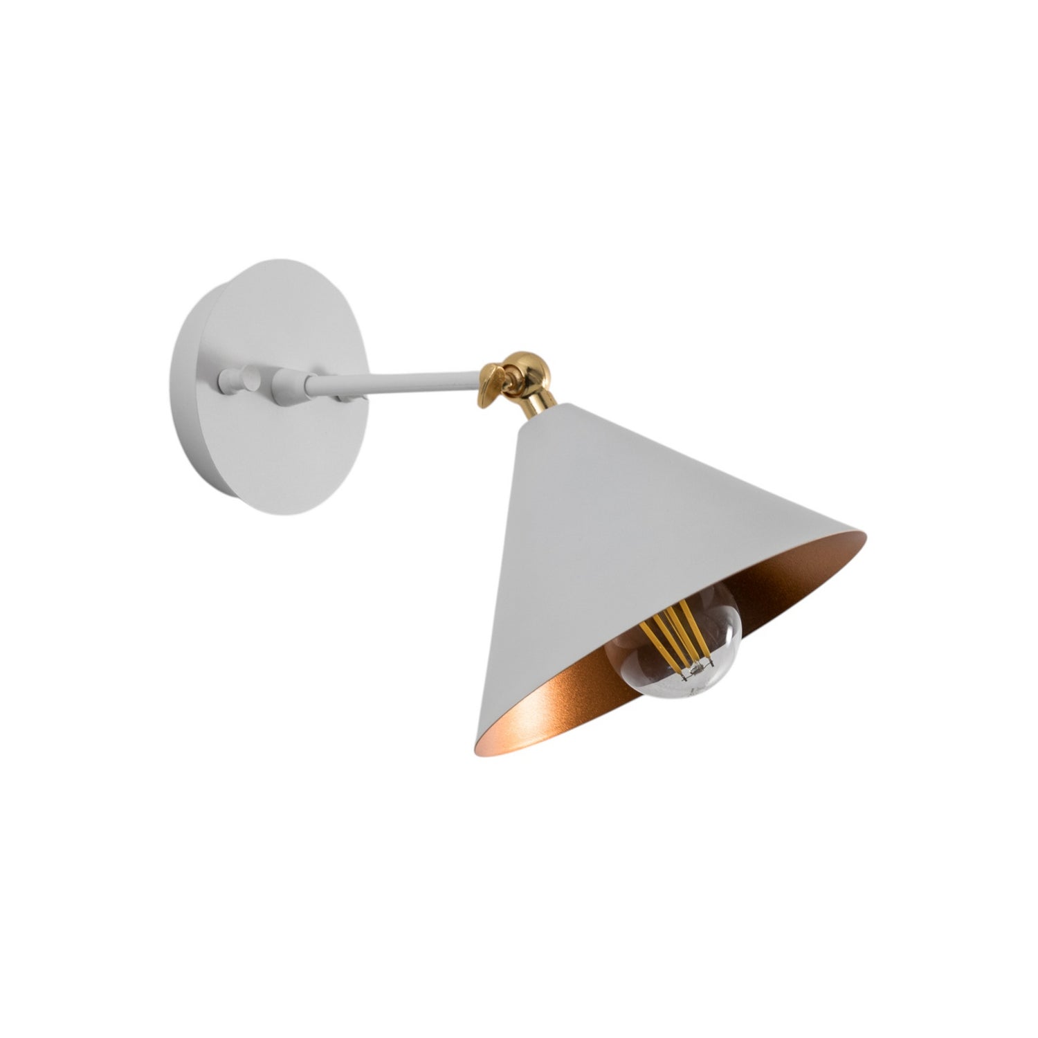 B-Ware Berceste Wandleuchte Lampe Wandlampe Weiß Gold 185 A Metall E27 Wohnzimmer - 8681875546262