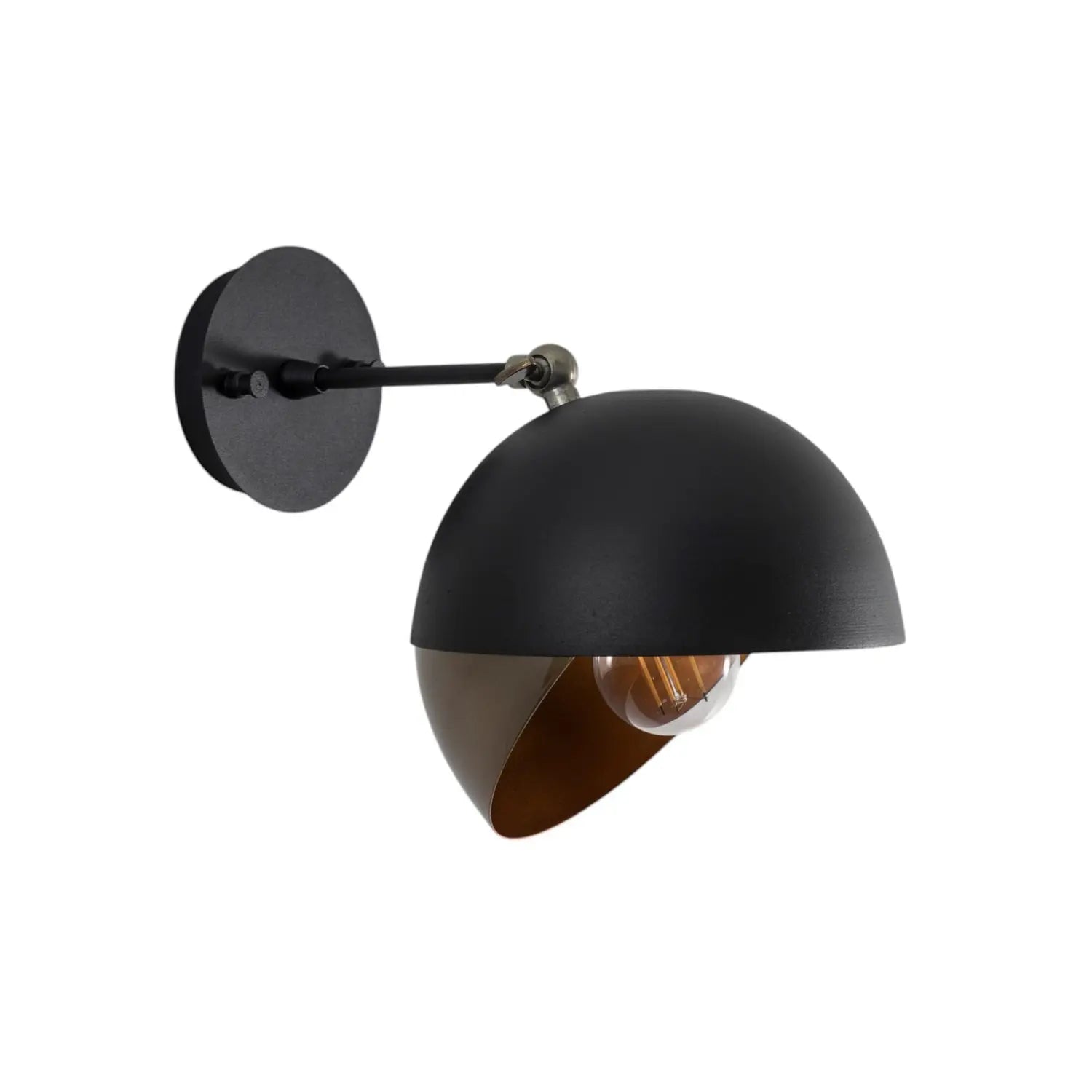 B-Ware Berceste Wandleuchte Wandlampe Lampe Schwarz Gold Metall Modell 252 A Schwenkbar - 8681875569070