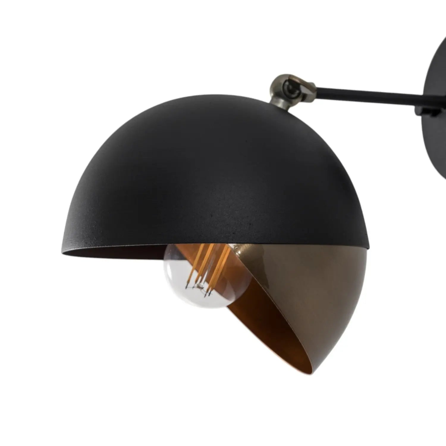 B-Ware Berceste Wandleuchte Wandlampe Lampe Schwarz Gold Metall Modell 252 A Schwenkbar - 8681875569070