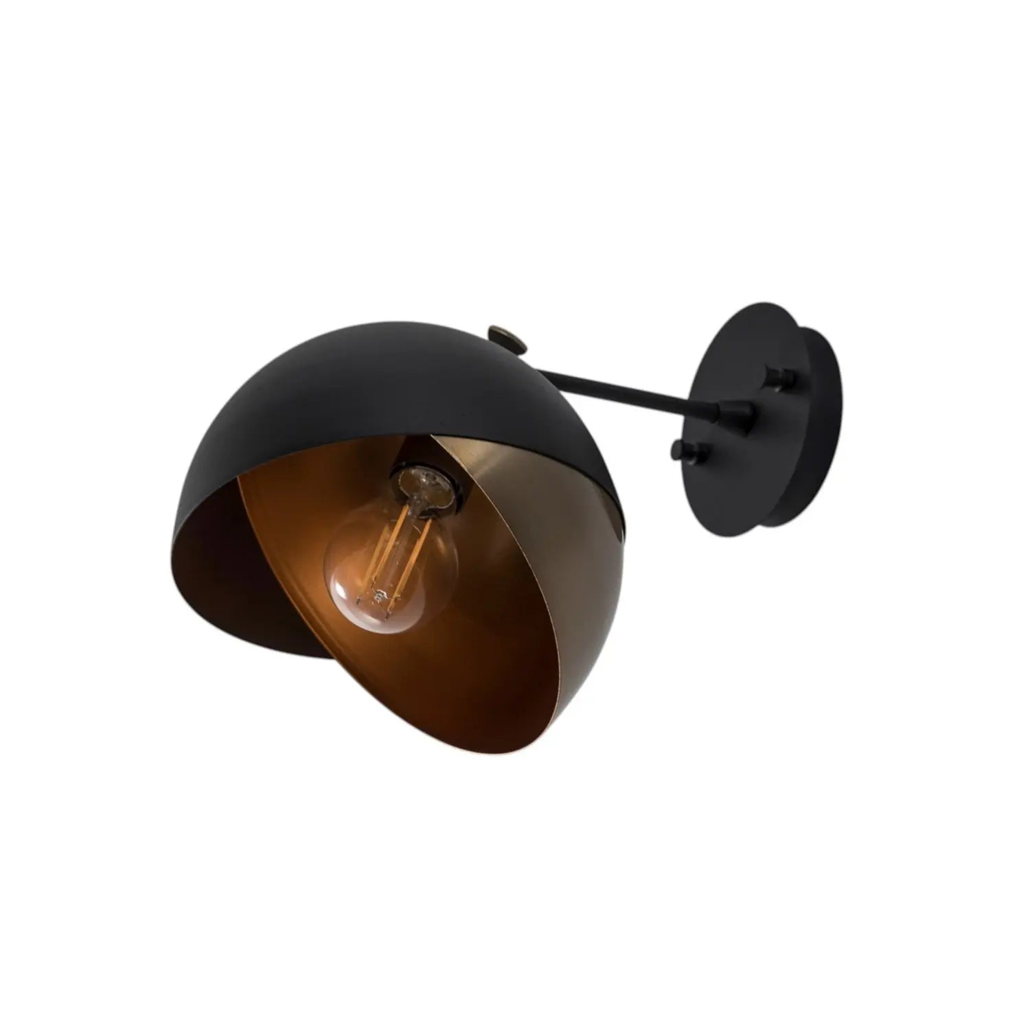 B-Ware Berceste Wandleuchte Wandlampe Lampe Schwarz Gold Metall Modell 252 A Schwenkbar - 8681875569070