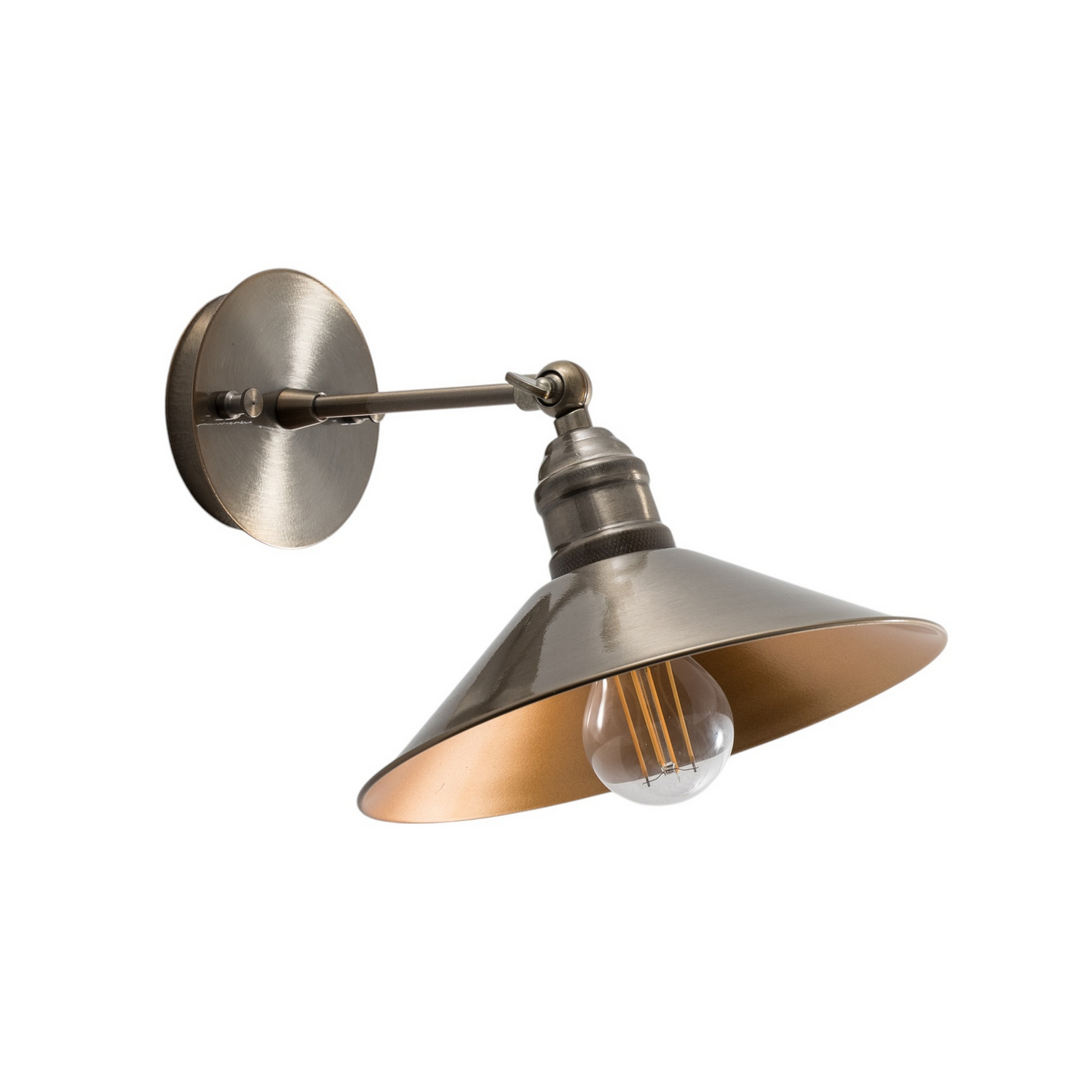B-Ware Opviq Wandleuchte Lampe Berceste N 664 Gold Antik Eisen ø24cm E27 Led  - 8681875577389