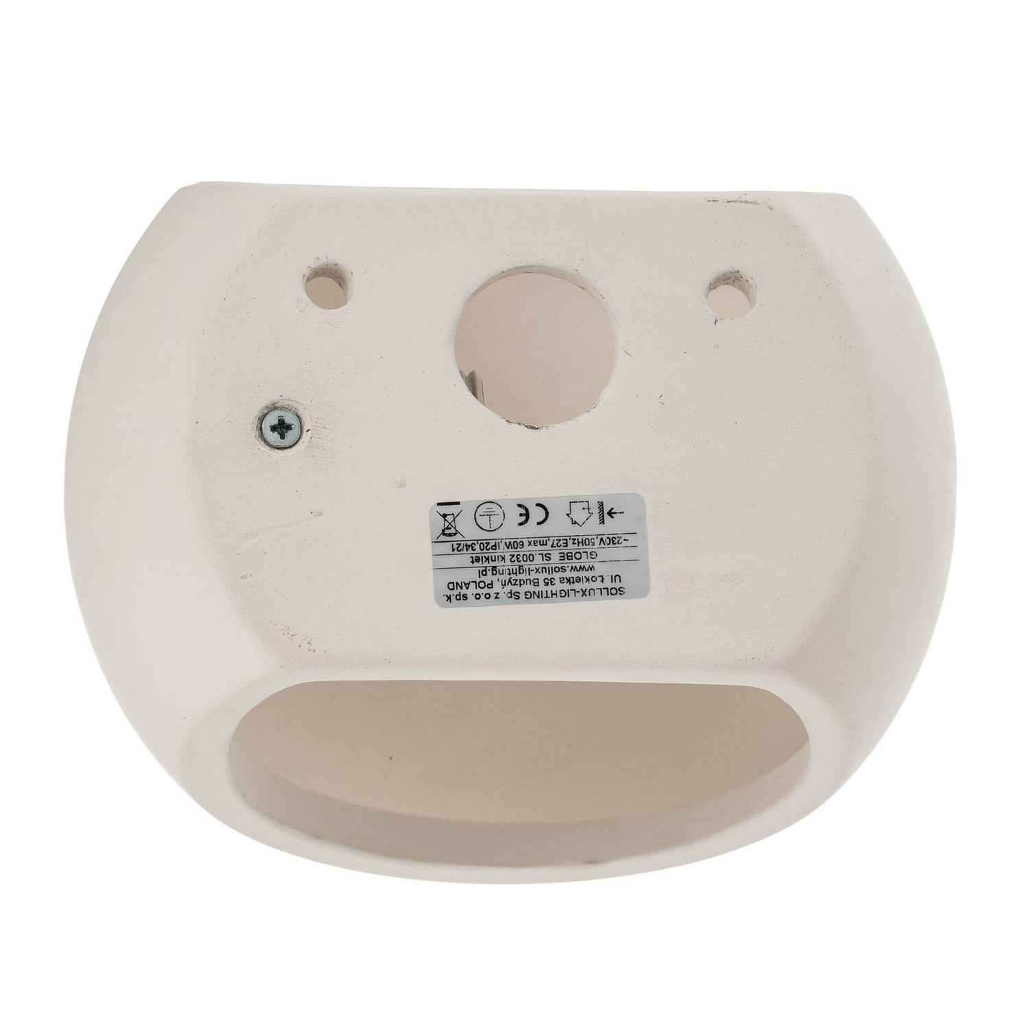B-Ware Euluna Wandleuchte Bullet Up Down Wandleuchte Lampe Leuchte E27 Keramik Weiß - 5903282710344