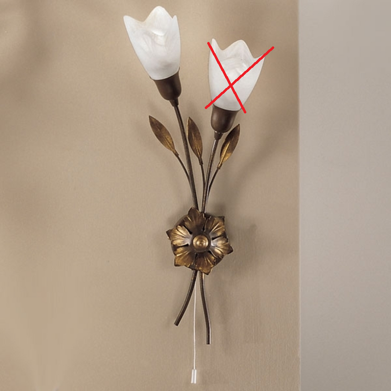CAMPANA Wandleuchte Lampe Blüte Beleuchtung Wandlampe Leuchte SIEHE TEXT/FOTO - 4040766154247