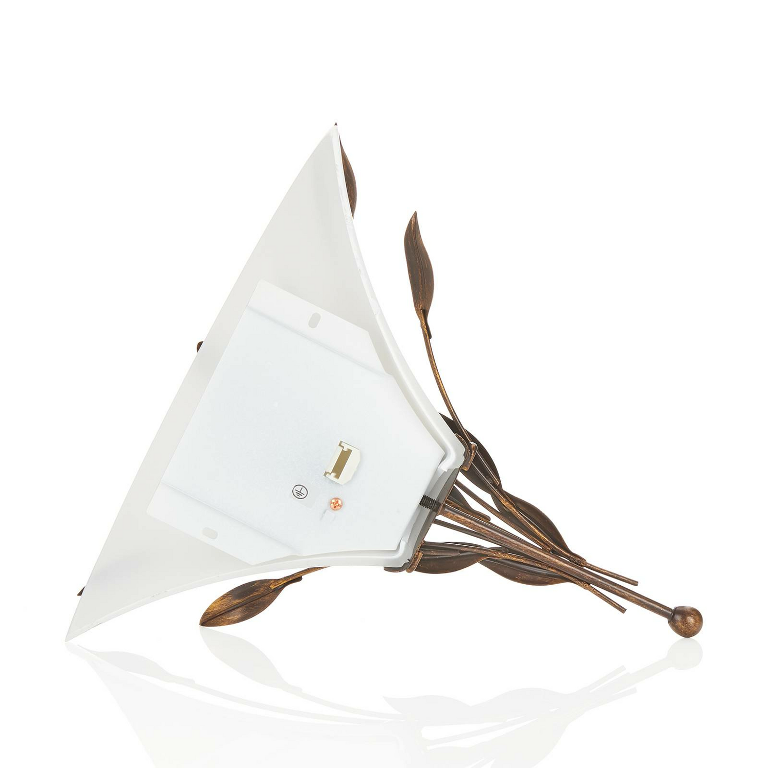 B-Ware Kögl Wandleuchte Campana Wandleuchte Lampe Leuchte E27 Blattdekor Rostbraun W995